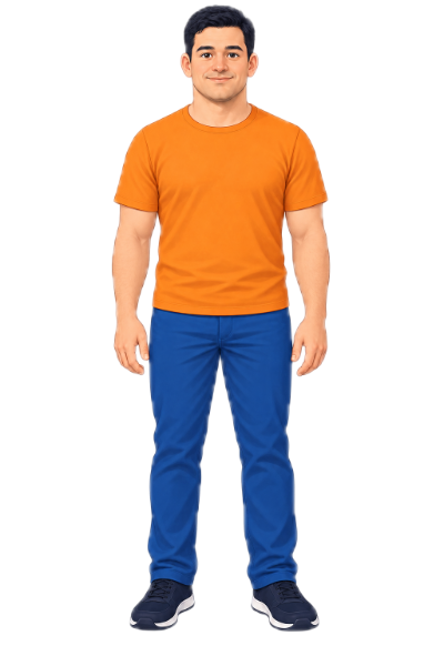Illustrazione di una persona adulta con i tratti numerati